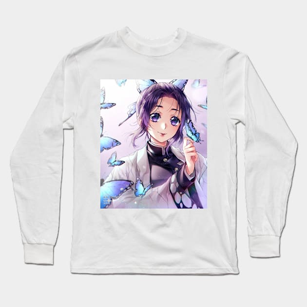 Shinobu Kochou Long Sleeve T-Shirt by Kira Yukishiro